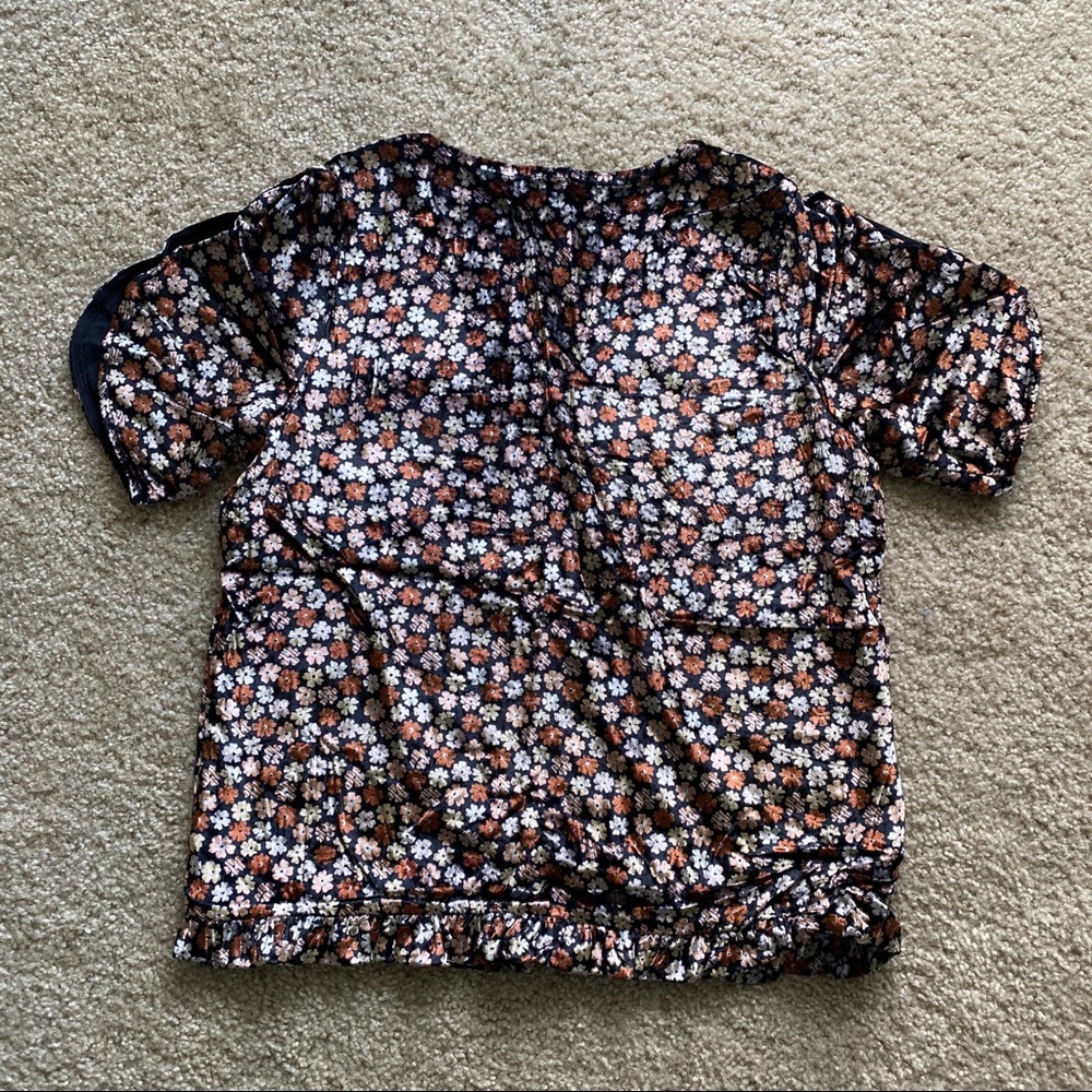 Madewell Daisy Velvet Top - Picture 5 of 5